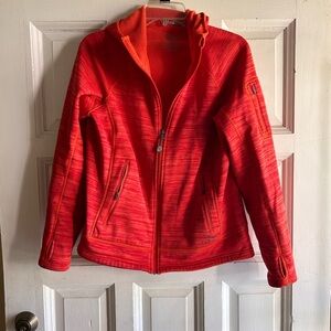 L.L. Bean orange space dye hoodie, women’s large